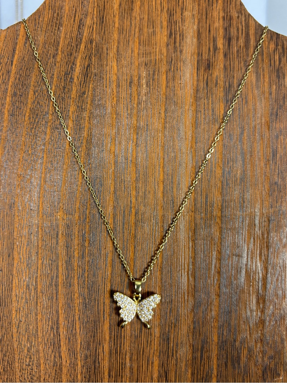 Gold Butterfly Pendant Necklace - Women Jewelry